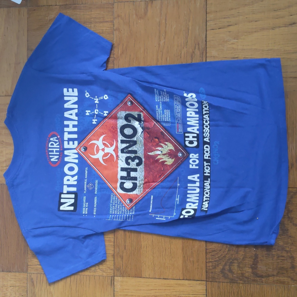 Brand new NHRA nitromethane tshirt